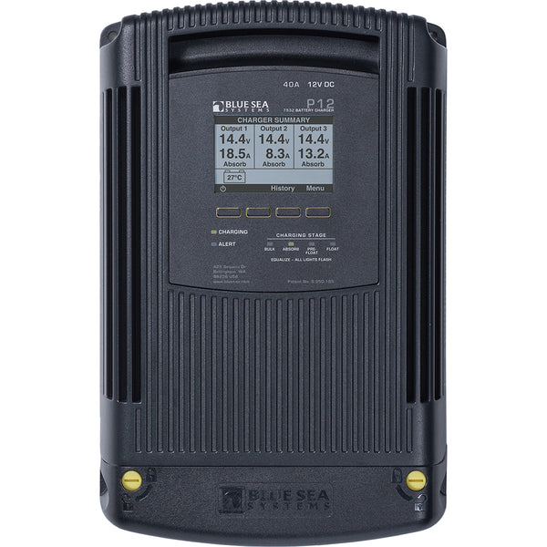 Blue Sea 7532 P12 Gen2 Battery Charger - 40A - 3-Bank [7532] - Image 2