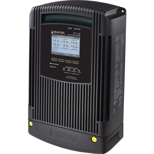 Blue Sea 7532 P12 Gen2 Battery Charger - 40A - 3-Bank [7532] - Image 1