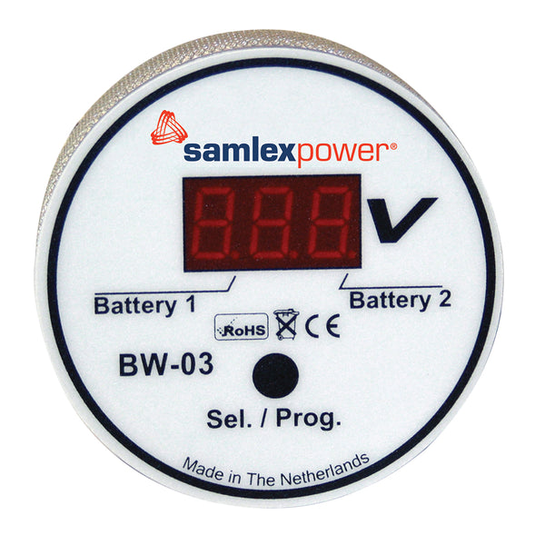 Samlex Dual Battery Monitor - 12V or 24V - Auto Detection [BW-03] - Image 1