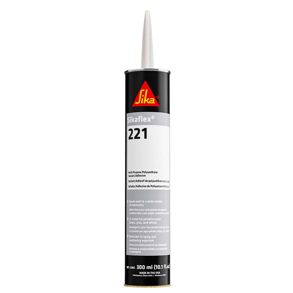 Sika Sikaflex 221 Multi-Purpose Polyurethane Sealant/Adhesive - 10.3oz (300ml) Cartridge - White [90891] - Image 1