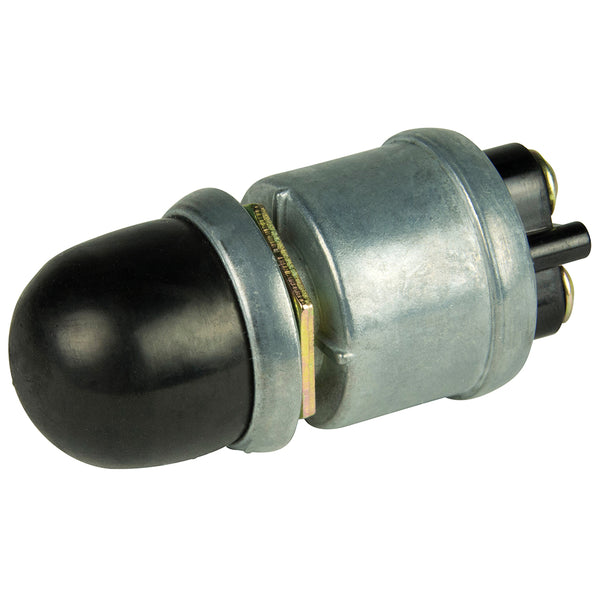 BEP 2-Position SPST Heavy-Duty Push Button Switch w/Cover - OFF/(ON) - 35 Amp [1001508] - Image 1