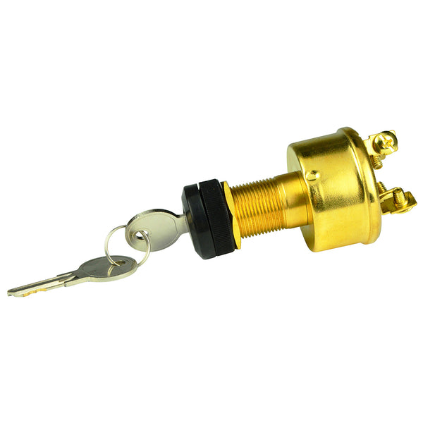 BEP 4-Position Brass Ignition Switch - Accessory/OFF/Ignition  Accessory/Start [1001609] - Image 1