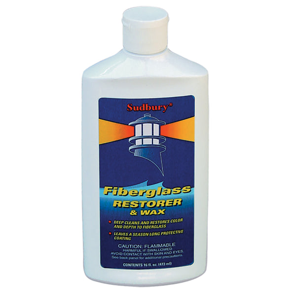 Sudbury One Step Fiberglass Restorer  Wax - 16oz Liquid [413] - Image 1