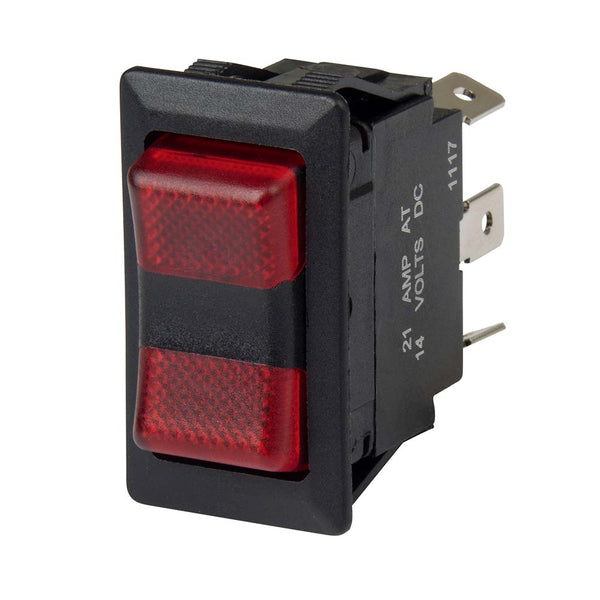 BEP SPDT Rocker Switch - 2-LEDs - 12V/24V - ON/OFF/ON [1001715] - Image 1