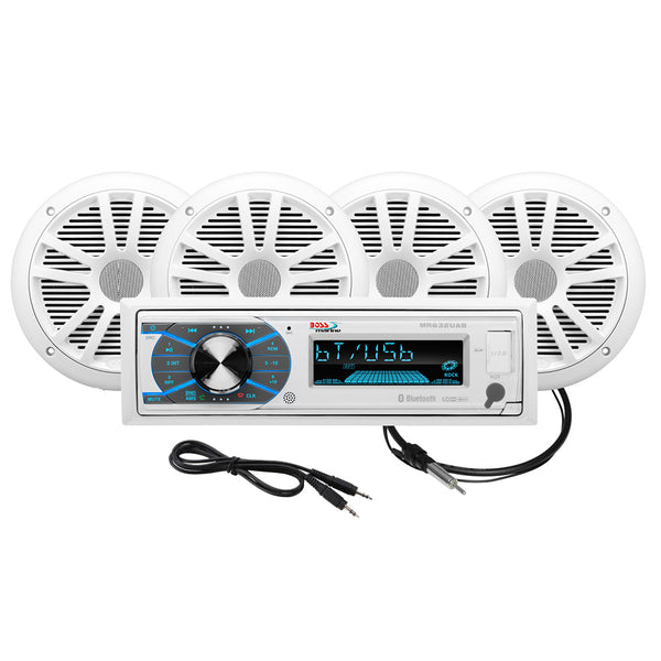 Boss Audio MCK632WB.64 Marine Stereo  2 Pairs of 6.5