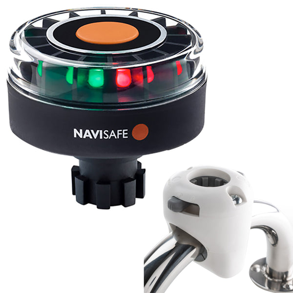 Navisafe Navilight Tricolor 2NM w/Navibolt Base  Rail Mount - White [342KIT3] - Image 1