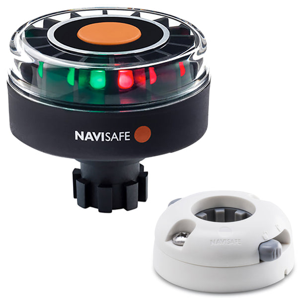 Navisafe Navilight Tricolor 2NM w/Navibolt Base  Horizontal Mount - White [342KIIT5] - Image 1