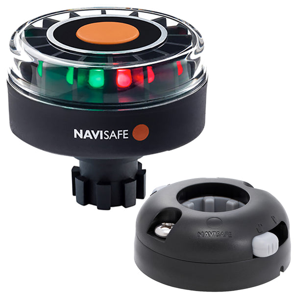 Navisafe Navilight Tricolor 2NM w/Navibolt Base  Horizontal Mount - Black [342KIT7] - Image 1