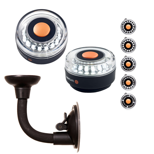 Navisafe Portable Navilight 360 2NM - White w/Bendable Suction Cup Mount [001KIT2] - Image 1