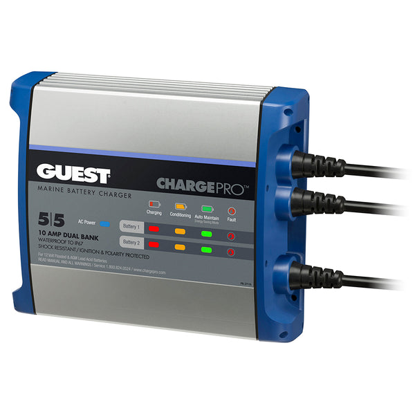 Guest On-Board Battery Charger 10A / 12V - 2 Bank - 120V Input [2711A] - Image 1