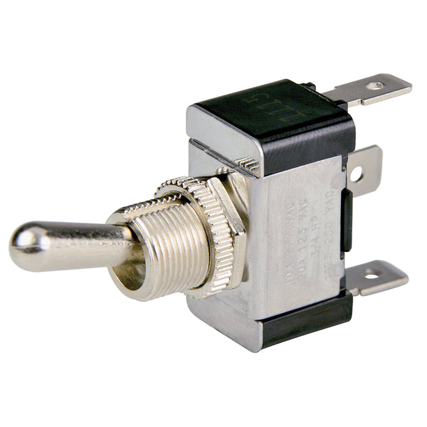 BEP SPDT Chrome Plated Toggle Switch - ON/OFF/ON [1002001] - Image 1