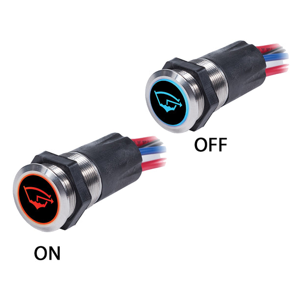 Blue Sea 4180 Backlit Push Button Switch OFF/ON - 15A [4180] - Image 1