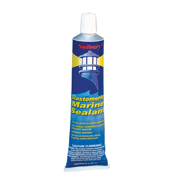 Sudbury Elastometric 3 oz (89ml) Sealant Tube - White [320] - Image 1