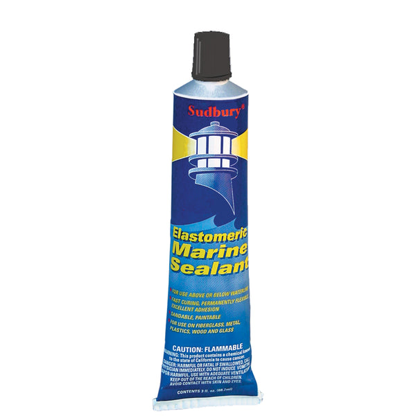 Sudbury Elastometric 3 oz (89ml) Sealant Tube - Black [322] - Image 1