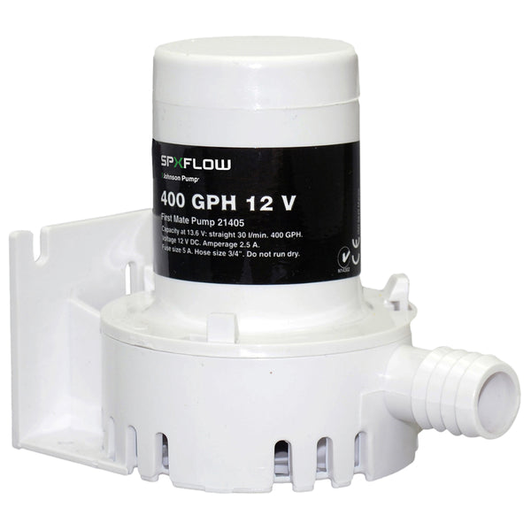 Johnson Pump 400 GPH 12V Bilge Pump - Barbed Port [JP-21405] - Image 1