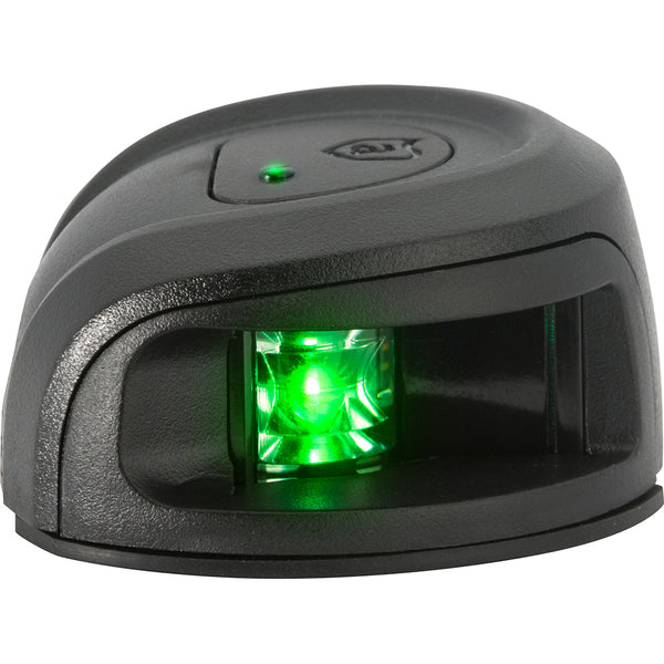 Attwood LightArmor Deck Mount Navigation Light - Black Composite - Starboard (green) - 2NM [NV2012PBG-7] - Image 2