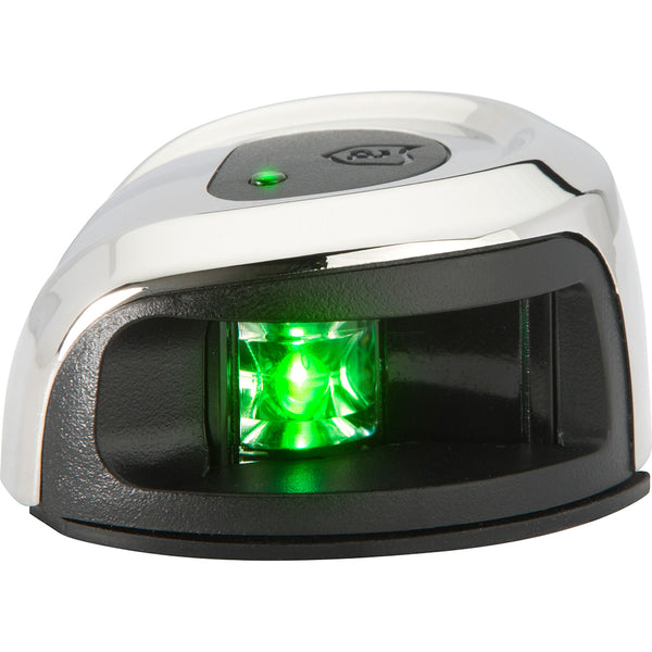 Attwood LightArmor Deck Mount Navigation Light - Stainless Steel - Starboard (green) - 2NM [NV2012SSG-7] - Image 2
