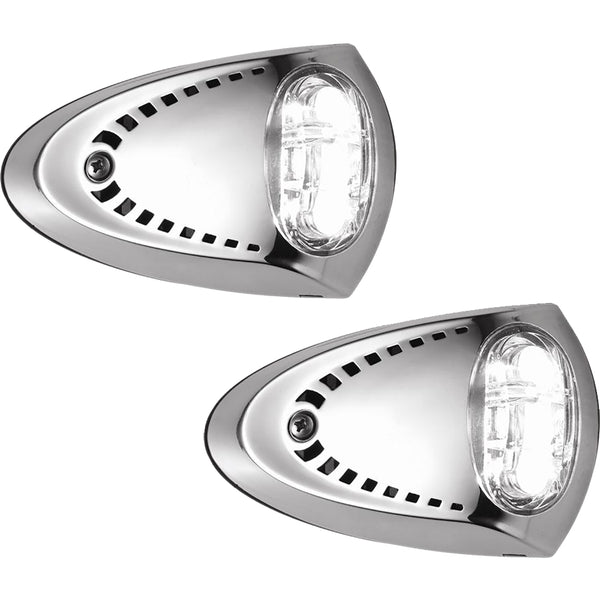 Attwood LED Docking Lights - Stainless Steel - White LED - Pair [6522SS7] - Image 1