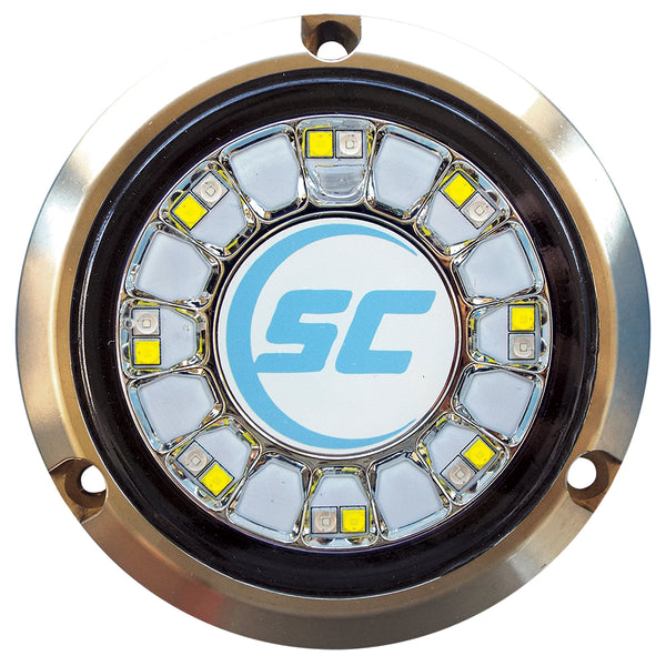 Shadow-Caster Blue/White Color Changing Underwater Light - 16 LEDs - Bronze [SCR-16-BW-BZ-10] - Image 1