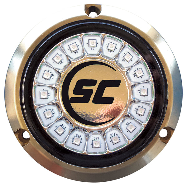 Shadow-Caster Great White Single Color Underwater Light - 16 LEDs - Bronze [SCR-16-GW-BZ-10] - Image 1