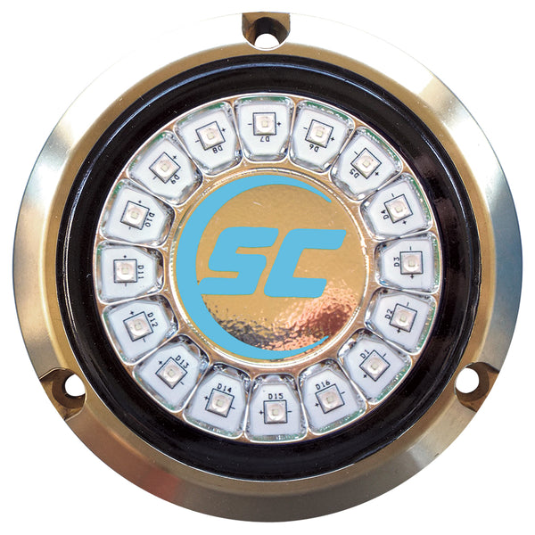 Shadow-Caster Bimini Blue Single Color Underwater Light - 16 LEDs - Bronze [SCR-16-BB-BZ-10] - Image 1