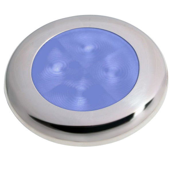 Hella Marine Polished Stainless Steel Rim LED Courtesy Lamp - Blue [980503221] - Image 1