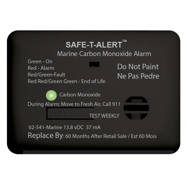 Safe-T-Alert 62 Series Carbon Monoxide Alarm w/Relay - 12V - 62-541-R-Marine - Surface Mount - Black [62-541-R-MARINE-BL] - Image 1