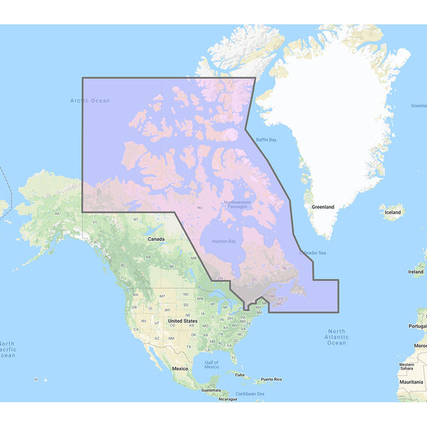 Furuno Canada North  East - Vector Charts, 3D Data  Standard Resolution Satellite Photos - Unlock Code [MM3-VNA-021] - Image 1