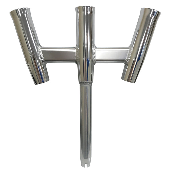 Tigress GS Trident Rod Holder - Straight Butt - Polished Alumunim [88160-1] - Image 1