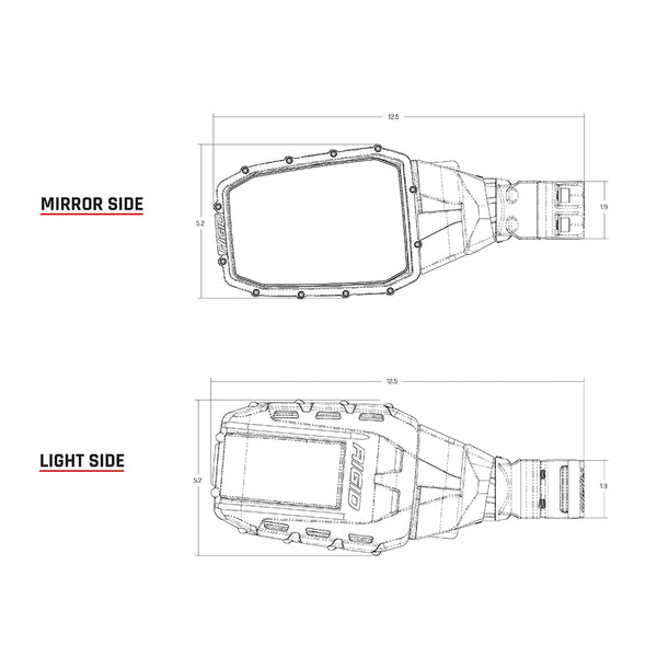 RIGID Industries Reflect Mirror Light - Black (Pair) [64011] - Image 3