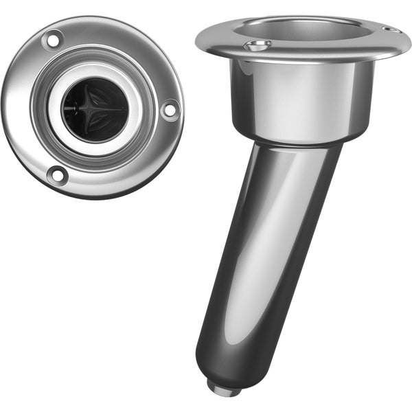 Mate Series Stainless Steel 15 Rod  Cup Holder - Drain - Round Top [C1015D] - Image 1