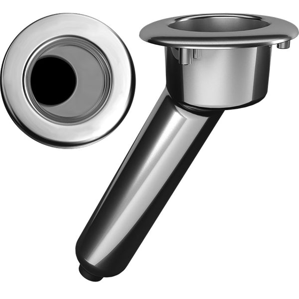 Mate Series Elite Screwless Stainless Steel 30 Rod  Cup Holder - Drain - Round Top [C1030DS] - Image 1