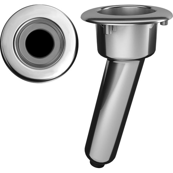 Mate Series Elite Screwless Stainless Steel 15 Rod  Cup Holder - Drain - Round Top [C1015DS] - Image 1
