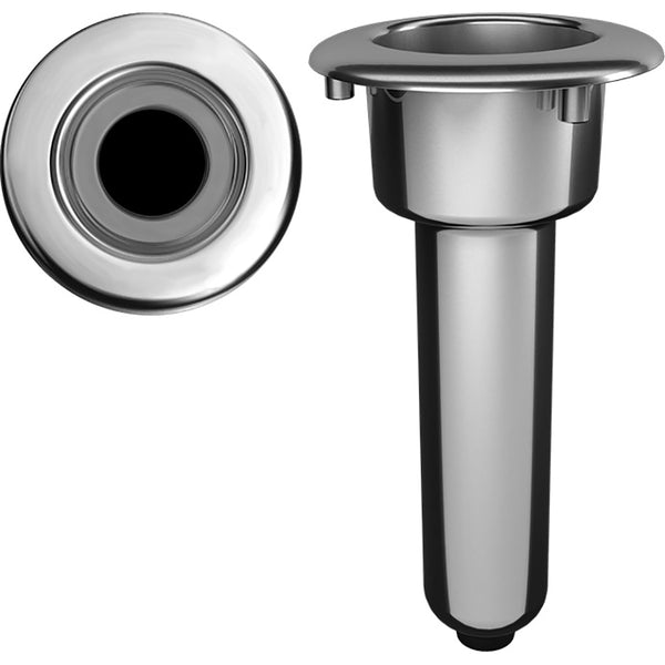 Mate Series Elite Screwless Stainless Steel 0 Rod  Cup Holder - Drain - Round Top [C1000DS] - Image 1