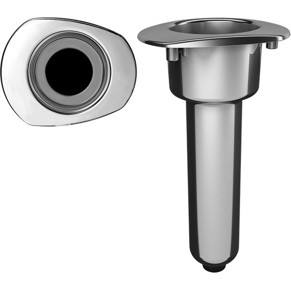 Mate Series Elite Screwless Stainless Steel 0 Rod  Cup Holder - Drain - Oval Top [C2000DS] - Image 1