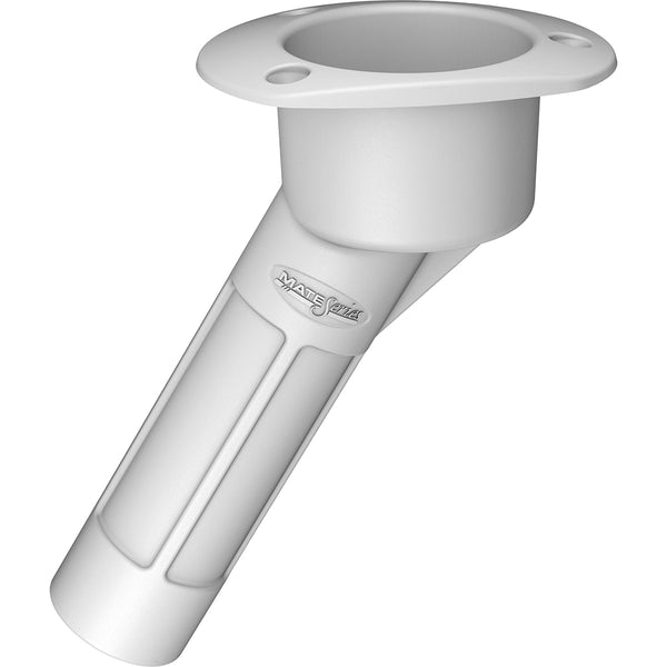 Mate Series Plastic 30 Rod  Cup Holder - Open - Oval Top - White [P2030W] - Image 1