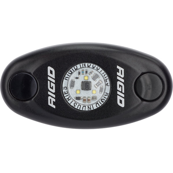 RIGID Industries A-Series Black Low Power LED Light - Single - Amber [480343] - Image 1