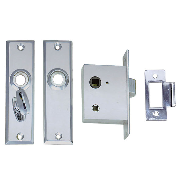 Perko Mortise Latch Set w/Turn Button [0960DP0CHR] - Image 2