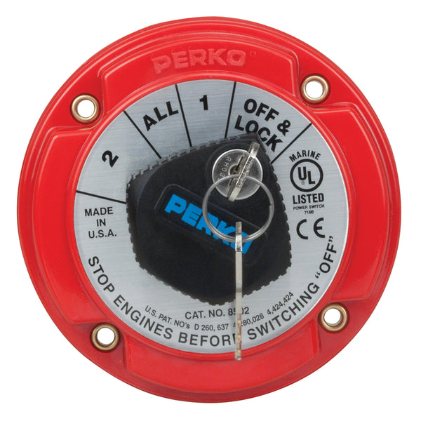 Perko Medium Duty Battery Selector Switch w/Key Lock [8502DP] - Image 1