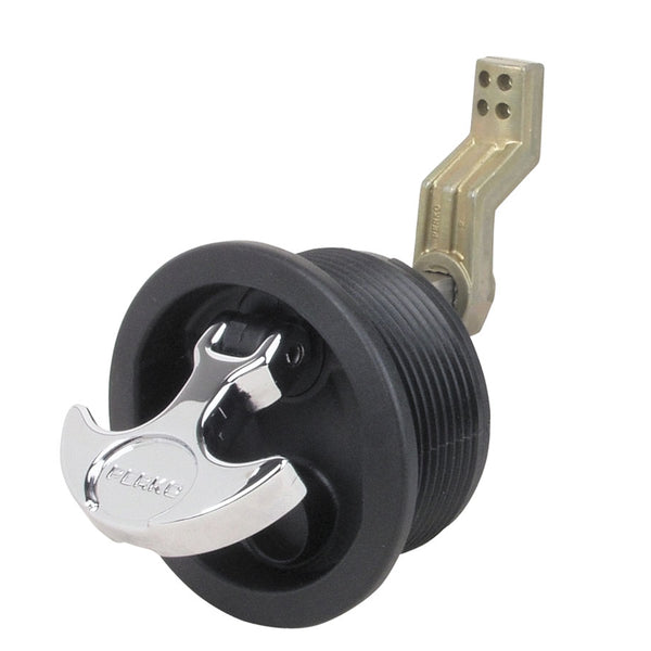 Perko Surface Mount Latch f/Smooth  Carpeted Surfaces w/Offset Cam Bar [1092DP1BLK] - Image 1