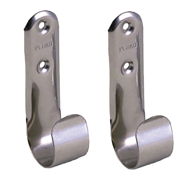 Perko Stainless Steel Boat Hook Holders - Pair [0492DP0STS] - Image 1
