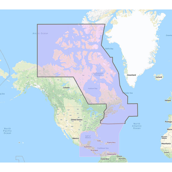 Furuno US  Canada Atlantic Coast, Gulf of Mexico, Caribbean Bahamas and central America Vector Charts - Unlock Code [MM3-VNA-033] - Image 1