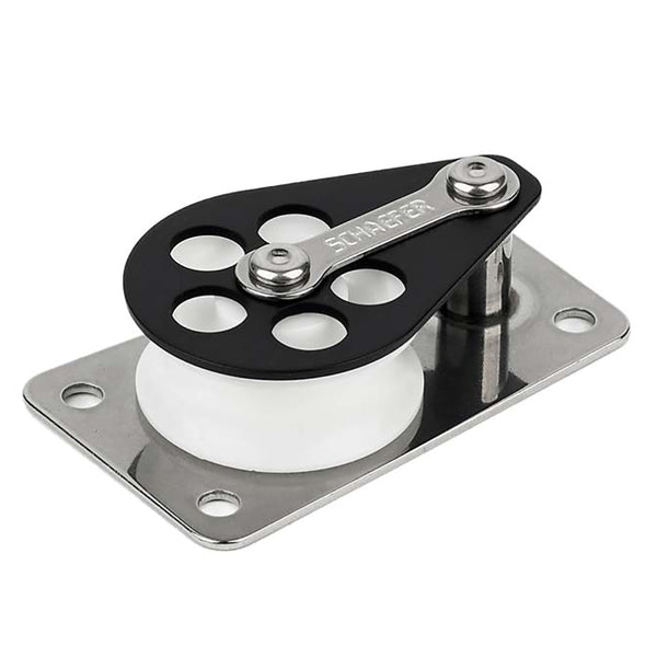 Schaefer Series 3 Flat Base/Alum Cheek/Delrin Sheave [303-09] - Image 1