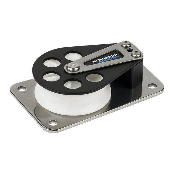 Schaefer Series 7 Flat Base/Aluminum Cheek/Delrin Sheave [704-11] - Image 1