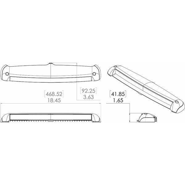 Lumitec Razor Light Bar - Spot - Flush Mount - White [101587] - Image 3