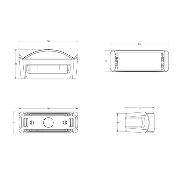 Lumitec Contour Series Inset Navigation Light - Starboard Green [101575] - Image 2