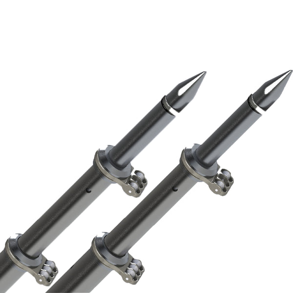 TACO 18 Deluxe Outrigger Poles w/Rollers - Silver/Black [OT-0318HD-BKA] - Image 1
