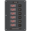 Blue Sea 4322 Circuit Breaker Switch Panel 6 Position - Gray [4322]