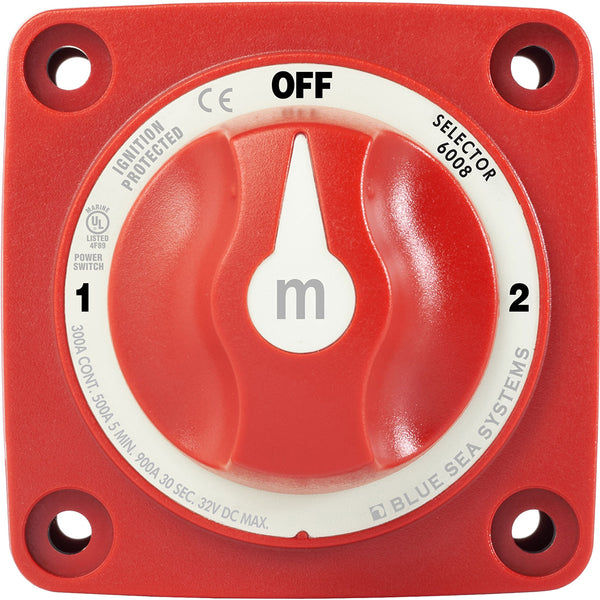Blue Sea 6008 M-Series Battery Switch 3 Position - Red [6008] - Image 3
