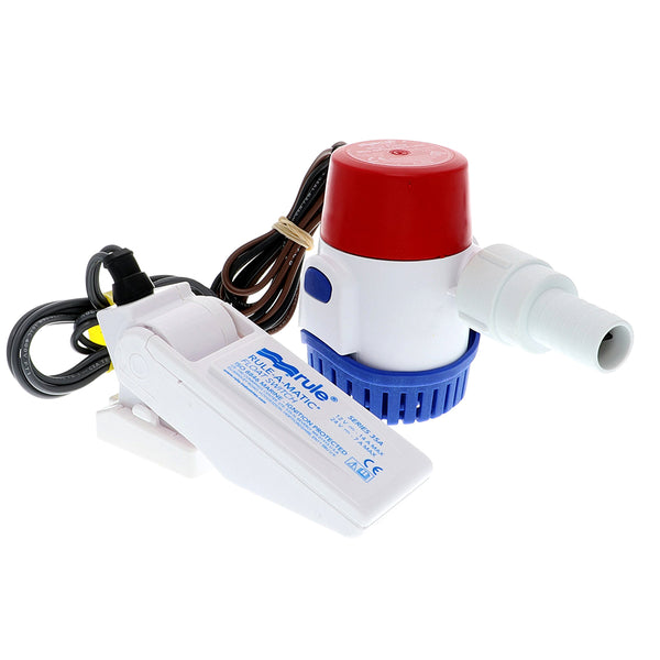 Rule 500 GPH Standard Bilge Pump Kit w/Float Switch - 12V [25DA-35A] - Image 1